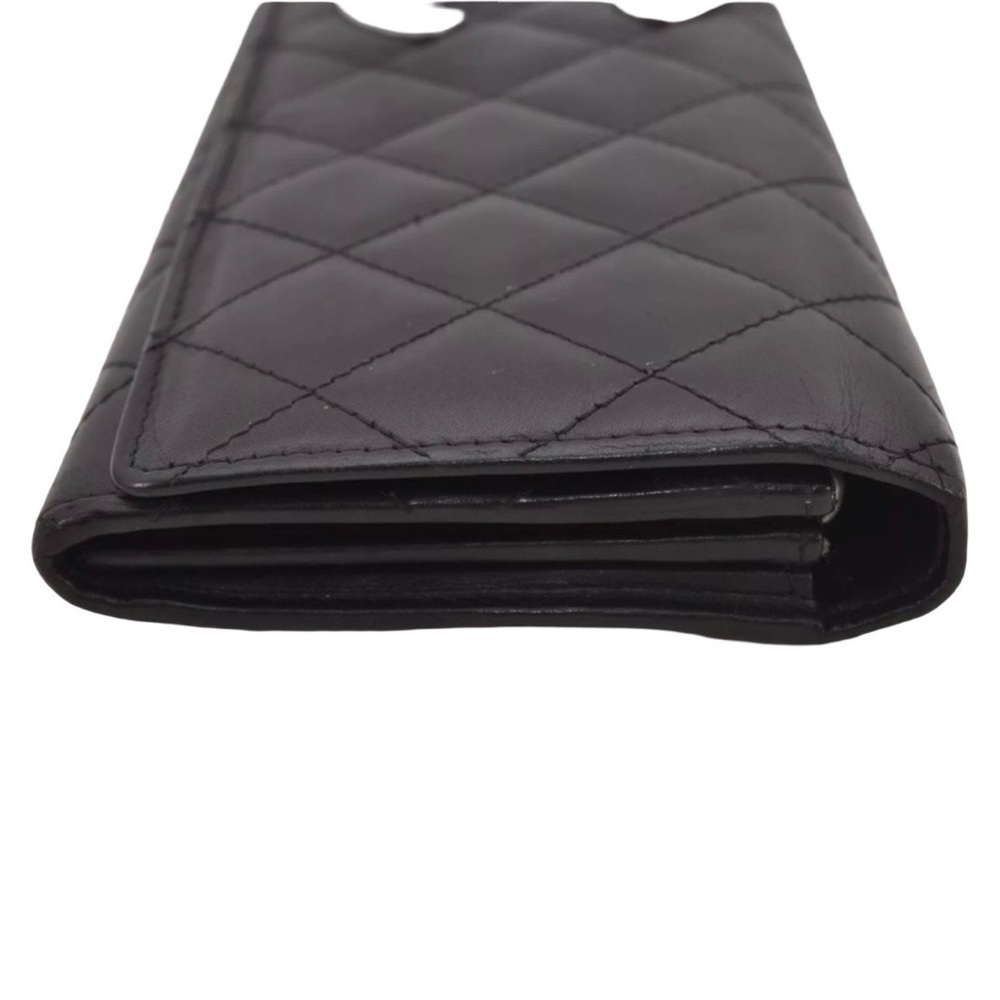 Authentic CHANEL Calf Skin Cambon Line CC Logo Long Wallet - Picture 4 of 16